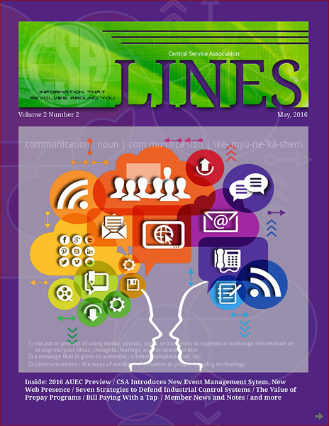 CSA LINES May 2016 Cover
